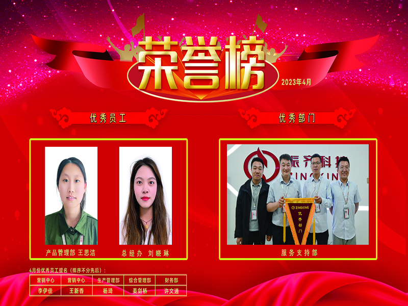 4月优秀员工暨优秀部门